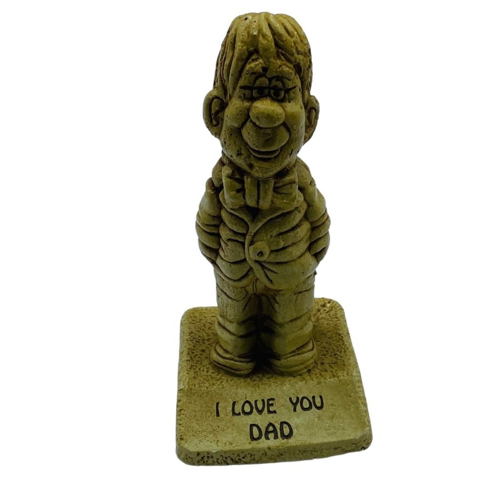 Vintage Paula 1971 Made USA Father Daddy Father’s Day “I Love You Dad”‎ Figurine